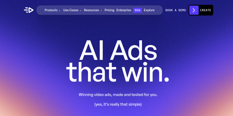 Creatify AI - AI video tool interface screenshot showing key features